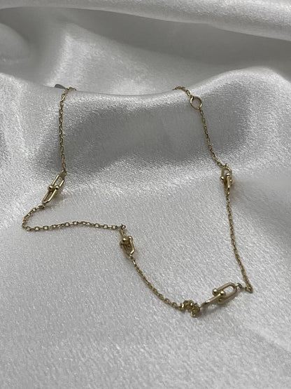 14K Anchor Ankle Bracelet