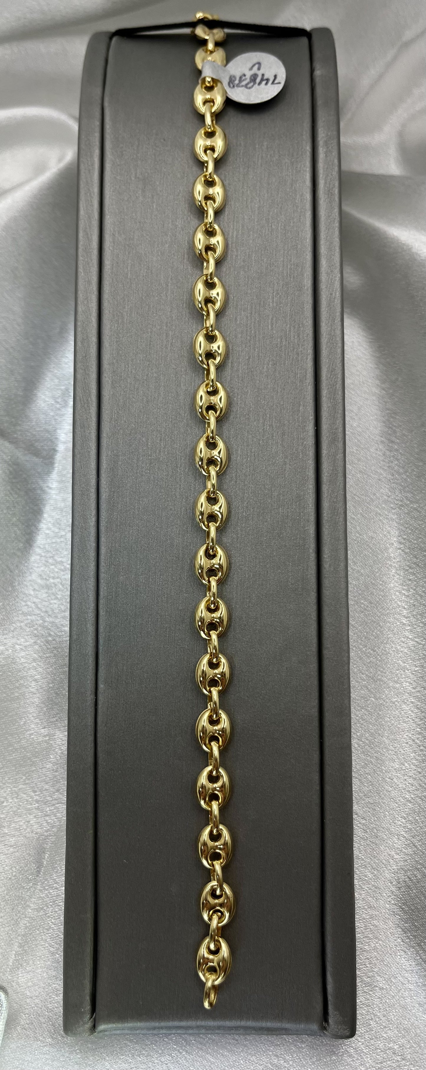 14K Gucci Puffed Link Gold Bracelet