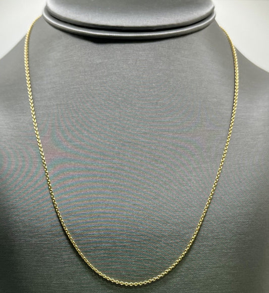 14K Cable Necklace - 3.3g