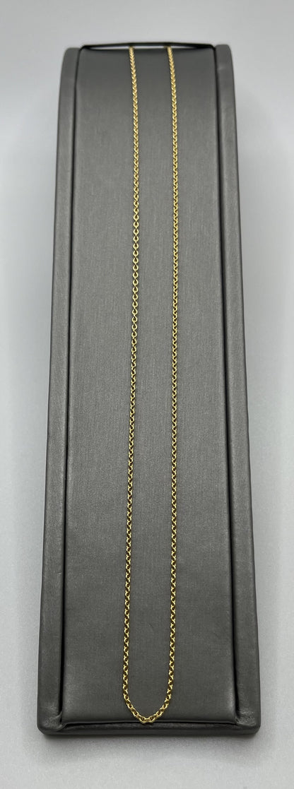 14K Cable Necklace - 3.3g