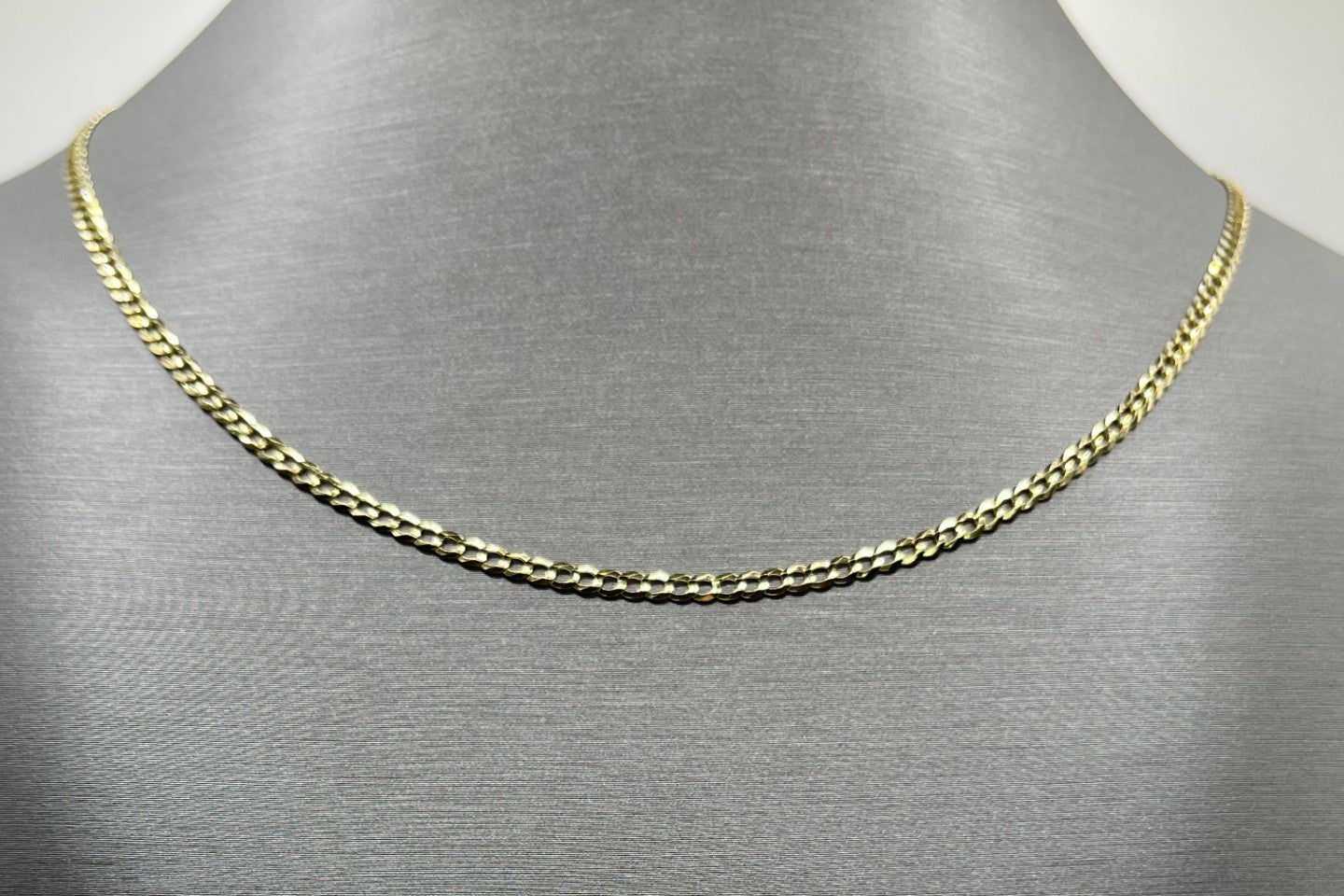 14K Concave Necklace - 4.1 g