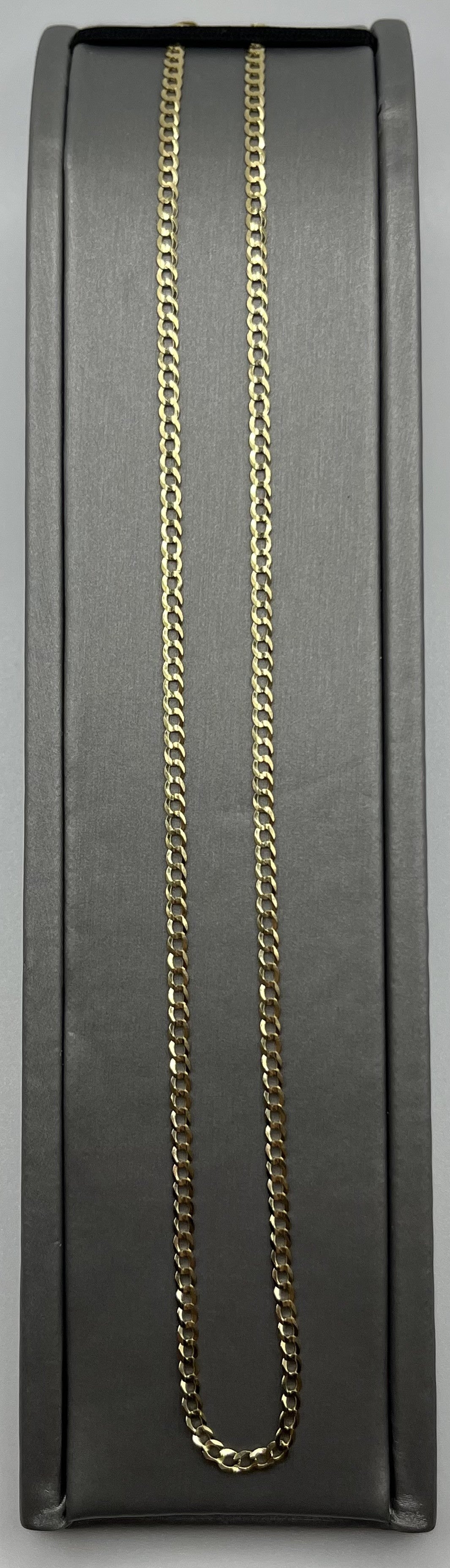 14K Concave Necklace - 4.1 g