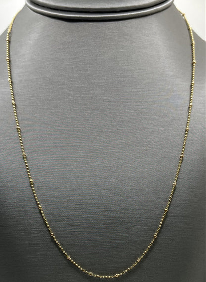 14K Beads Chain Necklace