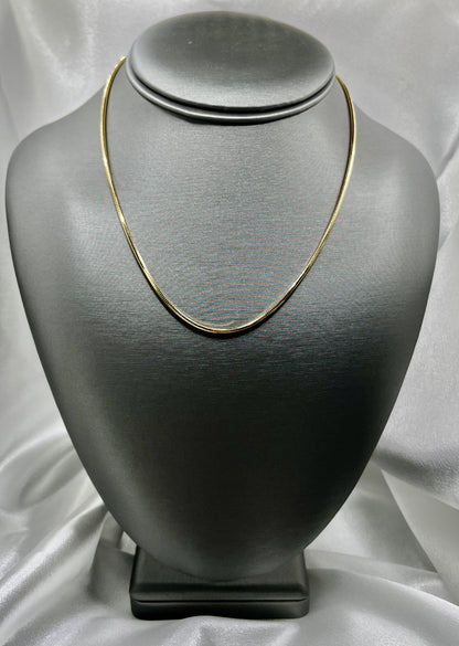 14K Snake Necklace